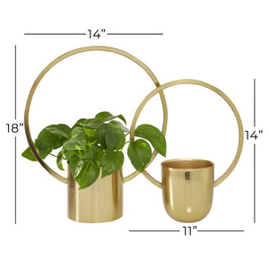Great Quality In Reasonable Price Best Quality Durable Metal Planters Set Of 2 With Customized Color And Size <b>For</b> Home Hotels - Product Image 3