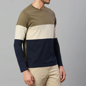 T-shirt en coton à manches longues pour hommes personnalisé OEM Vente en gros Conception de haute qualité Vêtements de mode T-shirts à manches longues pour hommes - Product Image 4