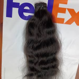 Meilleure vente Super Double dessiné vague d'eau lâche indien Remy cheveux toupet Premium trames de cheveux humains donneur unique vague profonde 100g - Product Image 3