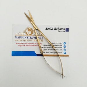 Précision Ressort Micro Ciseaux Droite Manucure Cuticules Pointe Pointue Écologique Durable Personnalisable En Acier Inoxydable - Product Image 3