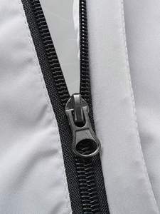 Customizable Men's Windbreaker Jacket with Full Design Trendy Logo on Front Made in - Product Image 4