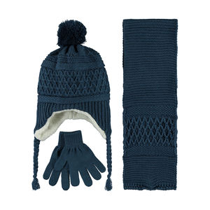 Teenage Boys Accessory <b>Set</b> <b>Scarf</b> Beanie <b>Gloves</b>-for Style <b>and</b> Comfort - Product Image 1