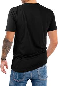 T-shirt surdimensionné en matière personnalisée 240GSM, tricoté uni, séchage rapide, respirant, épaules tombantes, streetwear, tee-shirt vierge, logo personnalisé - Product Image 4