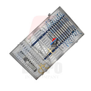 Kit de cirugía periodontal Dental alta Elevadores de periostio Pinzas y tijeras Curetas y escaladores Curetas óseas instrumentos - Product Image 3