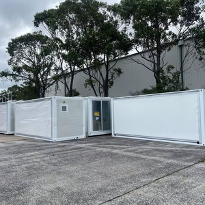 บ้านคอนเทนเนอร์แบบพับได้ ประกอบเอง ทำจากไม้ พร้อมแผ่นแซนวิช สำหรับห้องน้ำ ห้องครัว ขาย - Product Image 1