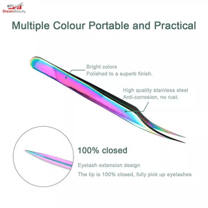 Pinzas para pestañas personalizadas de alta calidad, Punta puntiaguda, acero inoxidable, venta al por mayor a bajo precio - Product Image 4