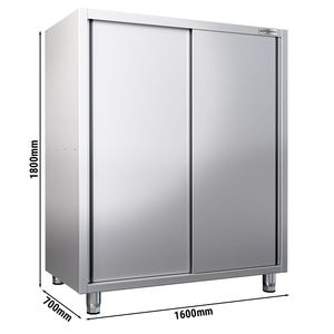Mueble para Vajilla Comercial PREMIUM - 1600x700mm - 2 Puertas Corredizas - Altura: 1800mm - Product Image 2