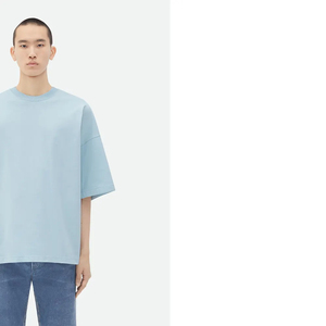 OEM Plain Custom <b>Cropped</b> <b>T</b>-<b>Shirt</b> Boxy <b>Fit</b> 100% Cotton Blank Oversized Multi Color Heavyweight Drop Shoulder <b>T</b> <b>Shirt</b> Manufacturer - Product Image 2