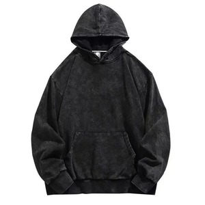 2025 Acid Washed Cotton Pullover Zipper Hoodie OEM Custom Wholesale Streetwear Fashionwear Oversized Customized Logo for Winter - Product Image 6