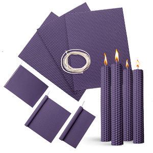 Bán Buôn DIY Nến Làm Kit Sáp Ong Tổ Ong Tấm Màu Tím Đen Và Kích Thước Phạm Vi Nến Cho Trẻ Em Đám Cưới Nhà Hàng - Product Image 1