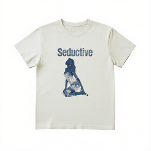 T-Shirt Unisex 210GSM 100% Cotone Stile Casual con Stampa Serigrafica Personalizzata di Rose, Taglia 2XL, Caratteristica Compressa DTG - Product Image 2