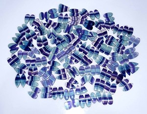 Haute qualité prix de gros Fluorite paire pierres précieuses en vrac haute qualité Fluorite paire Cabochon pour la fabrication de bijoux - Product Image 1
