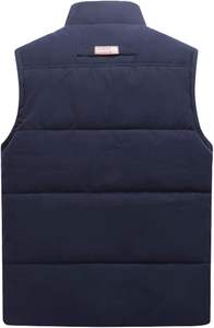 Gilet d'hiver pour homme sur mesure OEM, réversible, coupe-vent, doublé en polaire, chaud, sans manches, pour l'extérieur - Product Image 6
