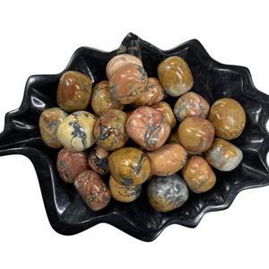 Pierre de jaspe Maligano naturelle, pierre roulée, pierre précieuse polie avec un motif abstrait unique, cristal de guérison, taille 2-3 cm - Product Image 1