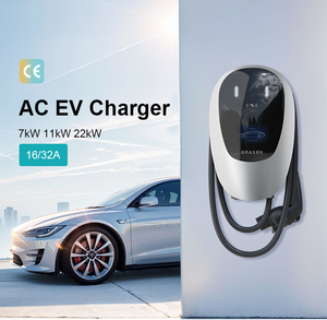 Chargeur secteur 7kW 11kW 22kW Type2 GBT IK10 IP55 Station de charge murale commerciale Level2 EV - Product Image 1