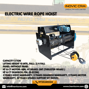 Polipasto Eléctrico de Cable de 5 Toneladas, 8 a 20 Metros - Product Image 3