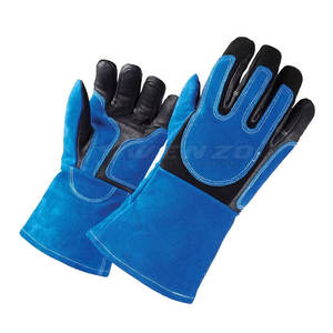 Gants de soudage personnalisables de haute qualité, doublés de polaire, en cuir de vachette protégé des mains, nouveau style, en vente en ligne - Product Image 6