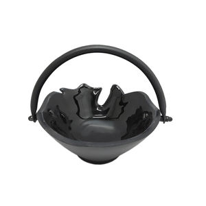 <b>Enamel</b> Design Wooden Round Shape Fruit <b>Bowl</b> for Tabletop Kitchenware Salad <b>Bowl</b> Home & Hotels Food & Snacks Serving <b>Bowls</b> - Product Image 3