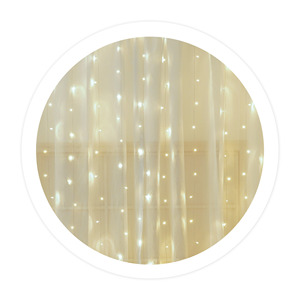 Tenda luminosa a LED, bianco freddo, alimentata a corrente, 200x100cm. 100 LED IP44 (GSC 204605003) - Product Image 1