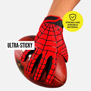 Custom Designed <b>Youth</b> American <b>Football</b> Receiver <b>Gloves</b> Breathable Leather Fabric Multi-Functional Sports Gear - Product Image 5