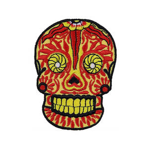 Parche bordado tejido de sarga de chenilla con logotipo personalizado - Product Image 2