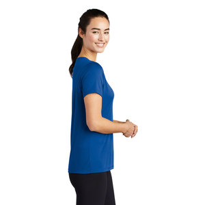 Camisetas Casuales de Verano para Mujer, Cuello Redondo, Manga Corta, Color Azul - Product Image 3