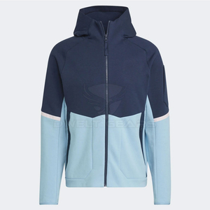 Haute Qualité Hommes Zipper Hoodies Coton Polyester Zipper Hoodies Bas quantité minimale de commande Top Mode Zipper Hoodies - Product Image 1