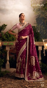 Dernière bordure de broderie en soie Pure Dola Designer par Fab Zone - Product Image 6