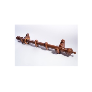 Support de rideau décoratif en bois avec des motifs floraux sculptés à la main adapté à l'utilisation de la fenêtre du salon ou du salon - Product Image 5