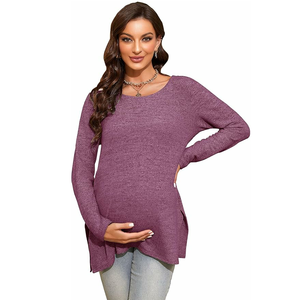 Camiseta de Maternidad sin Mangas de Algodón Suelto Personalizada, Anti-Radiación, Transpirable para Verano - Product Image 5