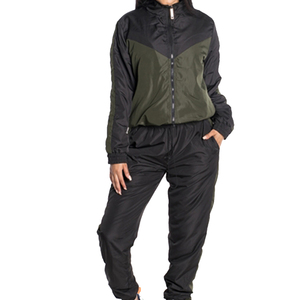 Conjunto Deportivo de Chaqueta Cortavientos y Pantalones para Hombre, Talla Grande, de Nailon, Ligero, con Forro de Malla, Impermeable, Transpirable, con Cierre de Cremallera - Product Image 1