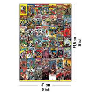 Póster Retro de Marvel Comics, Portadas de Cómics, Estilo de Diseño Moderno, Marco Negro para Pared - Product Image 3