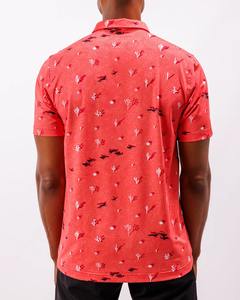 เสื้อโปโลเล่นกอล์ฟของผู้ชาย, เสื้อโปโลเล่นกีฬาแห้งเข้ารูปพิมพ์ซับลิเมชัน4ทาง - Product Image 3