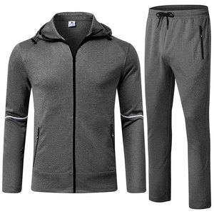 Ensembles de survêtements décontractés pour hommes en coton recyclé respirant 100 %, 280 GSM, en molleton tricoté, personnalisables, faible MOQ - Product Image 5