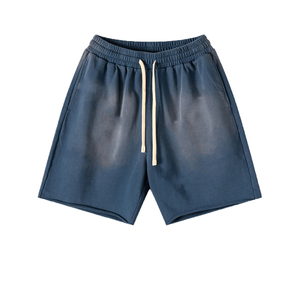 Pantalones Cortos de Alta Calidad con Bordado Personalizado para Hombre, Estilo Vintage, Lavado Ácido, Poliéster/Algodón, Talla Grande, Estilo Urbano, Diseño Sólido - Product Image 5