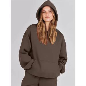 Nouveauté : Survêtements pour femmes, hiver, poids lourd, à capuche, imprimés délavés à l'acide, de haute qualité, couleur unie, respirant, décontracté - Product Image 1