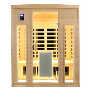 ห้องซาวน่าอินฟราเรด EMF ต่ำ สำหรับ 3 คน ใช้ในบ้าน บำบัดดีท็อกซ์ 2130 วัตต์ - Product Image 3