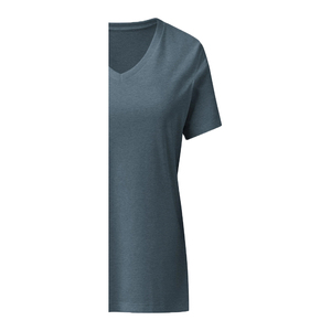 Nouveau T-shirt personnalisé pour femme, col rond, manches courtes, uni, anti-plis, écologique, respirant, gaufré, 280g, en coton biologique - Product Image 5