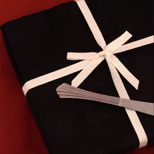 100% ensemble de serviettes en satin de coton à séchage rapide serviette en lin solide blanc tissé pour la maison hôtels restaurants utilisation durable de la cuisine - Product Image 1