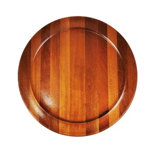 Haute arrivée plus grande qualité plateau de service en bois pour café thé fruits nourriture Dessert plateau en bois plaque de chargeur moderne - Product Image 3