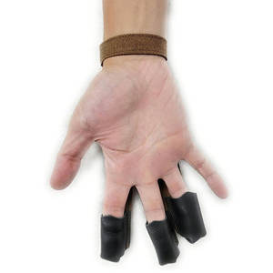 Guantes de Tiro con Arco Ligeros y Cómodos, Guantes de Cuero para Arqueros Profesionales que Garantizan Precisión y Protección Duradera - Product Image 3