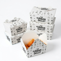 Boîte à emporter jetable en papier kraft pour repas rapides – Vente en gros