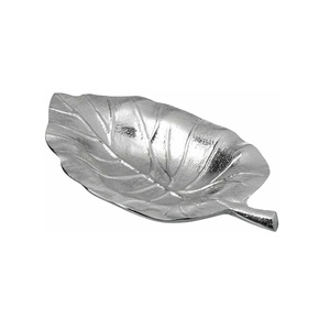 Platos de hoja de plata de aluminio con forma de bandeja de servicio texturizada Platos y bandejas de diseño de alta calidad Bandeja de servicio de vajilla - Product Image 1