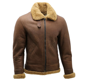 Chaqueta cálida de invierno Sherpa de piel sintética 100% cuero genuino de talla grande cuello vuelto de gran tamaño diseño extraíble estilo de calle alta - Product Image 1