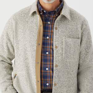 Chaqueta de camisa de lana para hombre de fabricación personalizada OEM, ropa de abrigo cálida y elegante para clima frío - Product Image 6