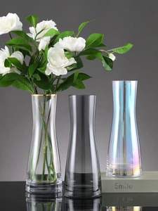 Vase en verre au mercure de vente chaude, vase en verre clair, vase décoratif en verre au mercure - Product Image 4