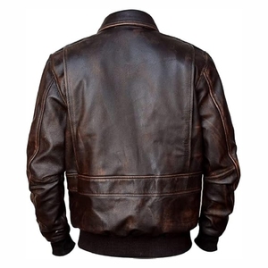 Chaqueta de cuero de diseño de moda de alta calidad para hombre de primera calidad - Product Image 2
