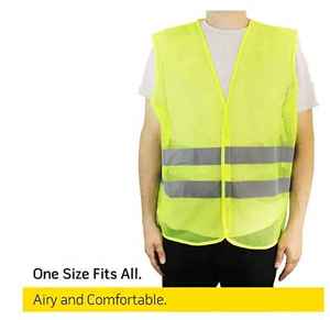 เสื้อกั๊กนิรภัยสะท้อนแสงสำหรับผู้ชาย2025พิมพ์โลโก้แบบปรับแต่งได้จากโรงงานส่งตรงจากปากีสถาน - Product Image 4