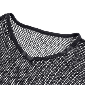 Customize Wholesale Price Comfortable Breathable Letter Pattern Knitted Mesh T-Shirt for Men New Arrival Casual Short Sleeve - Product Image 4