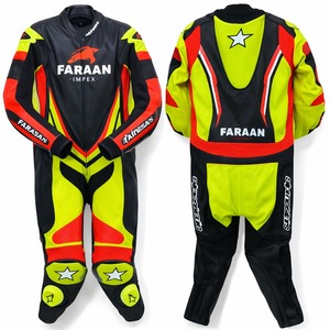 Combinaison de course en cuir sur mesure pour moto, une pièce, vêtements de piste, cuir de vache, protection pour motard, combinaison de moto en cuir véritable de qualité supérieure - Product Image 1